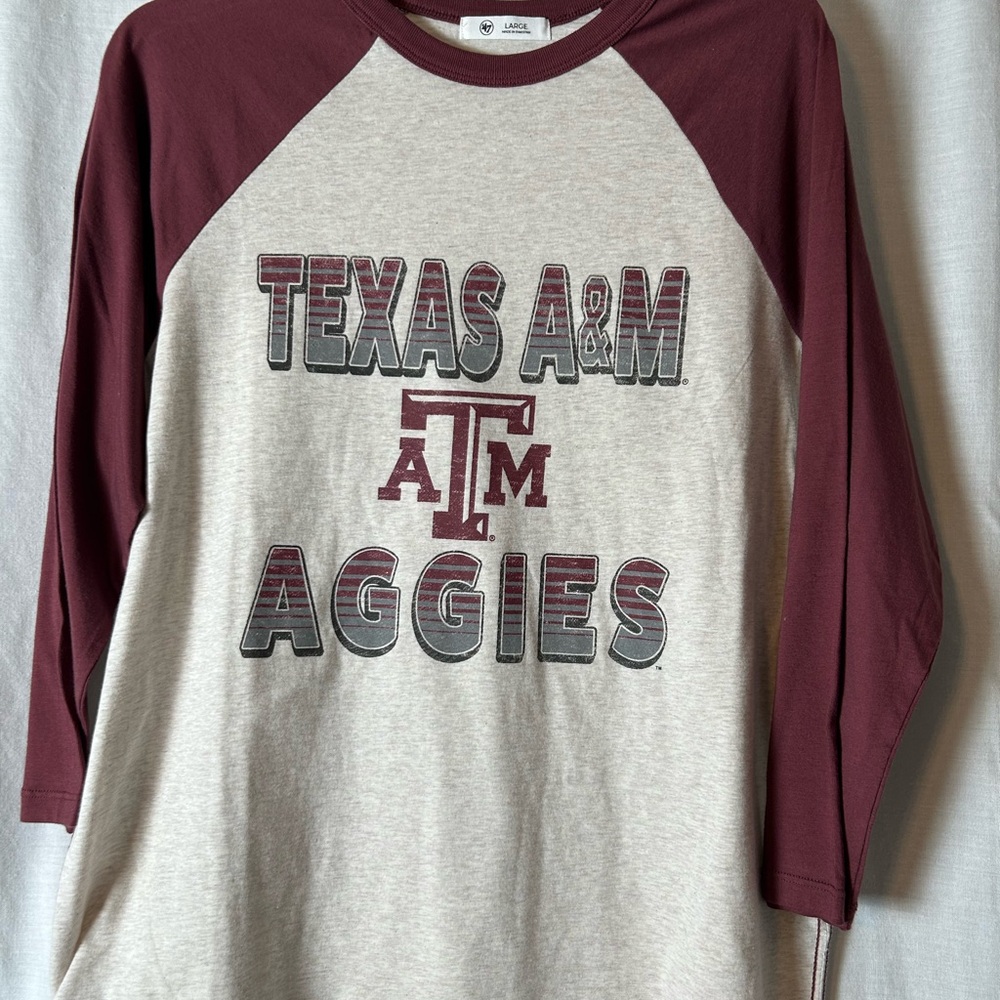 Texas A&M Aggies New Shirt. Women’s Large. Brand 47. A1660